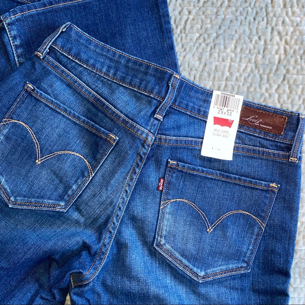 Vintage Levi jeans skinny boot cut bold curve 29X32